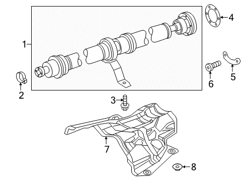 2022 Audi S5 Drive Shaft - Rear