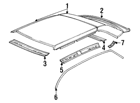 1988 Audi 5000 Roof & Components