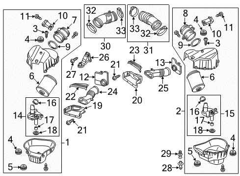 2014 Audi A8 Quattro Oil Filter Diagram for 079-198-405-D