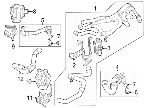 2023 Audi Q4 e-tron Sportback Hoses, Lines & Pipes Diagram 2