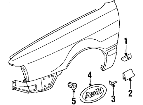 1994 Audi 90 Quattro Exterior Trim - Fender