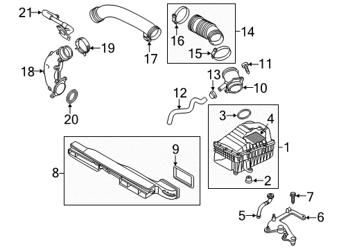 2018 Audi TTS Quattro Air Cleaner Diagram 2