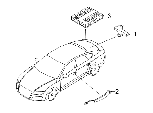 2013 Audi A7 Quattro Keyless Entry Components