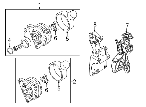 2011 Audi TTS Quattro Alternator