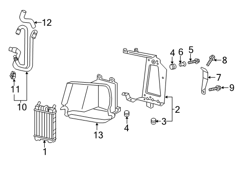 2017 Audi Q7 Radiator & Components, Water Pump