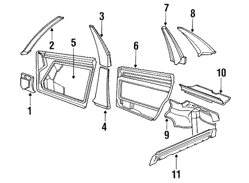 1991 Audi 100 Quattro Interior Trim