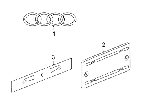 2022 Audi e-tron GT Exterior Trim - Trunk