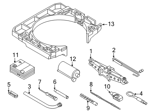 2022 Audi Q3 Jack & Components