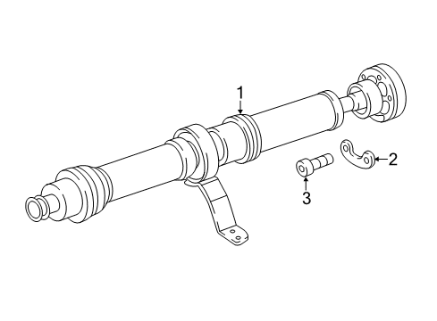 2014 Audi A6 Drive Shaft - Rear