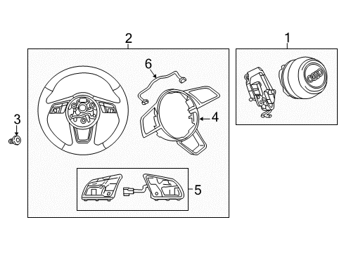 2020 Audi A3 Steering Column & Wheel, Steering Gear & Linkage Diagram 7