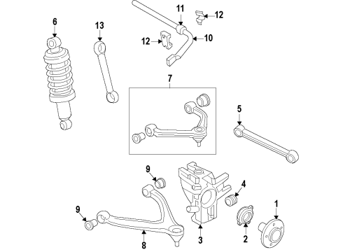 2014 Audi R8 Shock Absorber Diagram for 420-512-019-AC