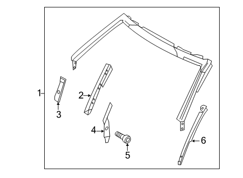 2012 Audi R8 Windshield Header & Components