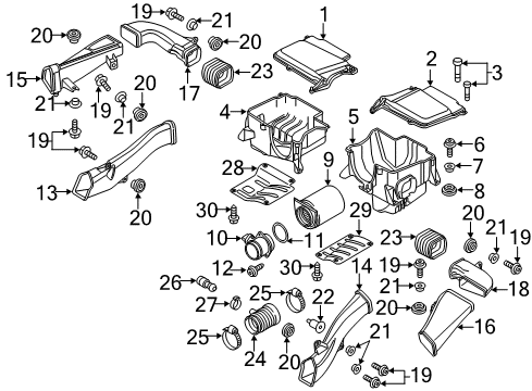 2014 Audi R8 Intake Hose Diagram for 420-133-385-E