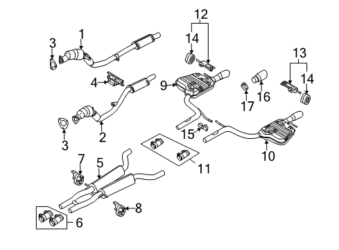 2010 Audi A6 Quattro Exhaust Components