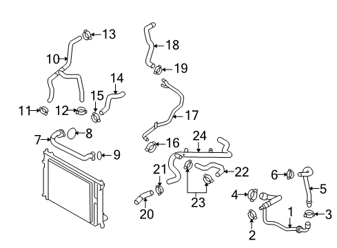 2008 Audi RS4 Return Hose Diagram for 8E0-819-378-C