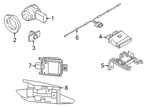 2024 Audi A3 Electrical Components - Rear Bumper