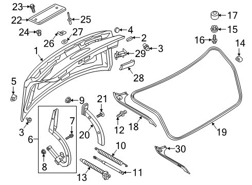 2020 Audi A8 Quattro Trunk Lid