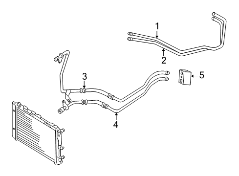 1998 Audi A6 Quattro Trans Oil Cooler Lines