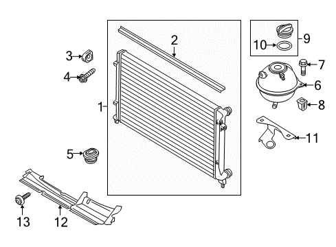 2012 Audi TT RS Quattro Radiator & Components