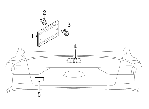 2024 Audi Q8 e-tron Exterior Trim - Lift Gate