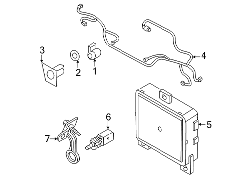 2024 Audi A3 Electrical Components - Front Bumper