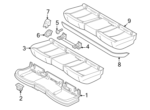 2024 Audi Q8 e-tron Rear Seat Diagram 2