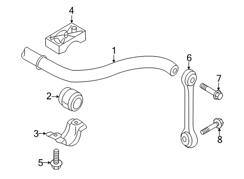 2015 Audi R8 Stabilizer Bar & Components - Front