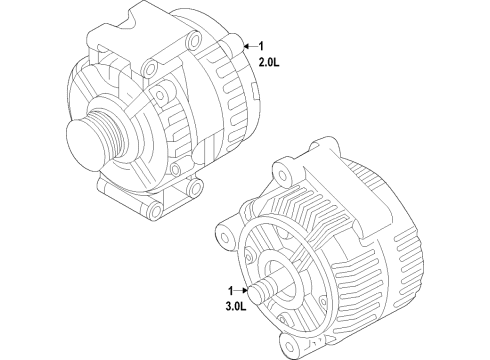 2021 Audi S4 Alternator