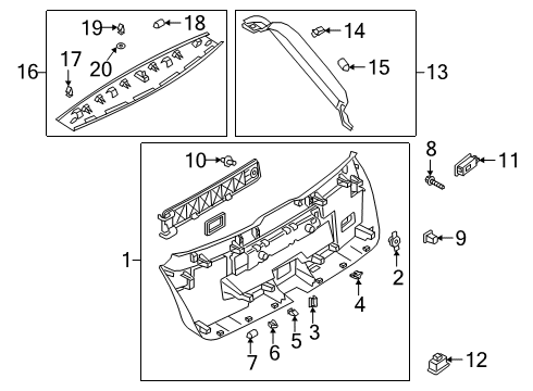 2022 Audi e-tron Quattro Interior Trim - Lift Gate