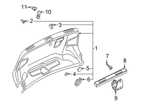 2022 Audi S5 Interior Trim - Trunk