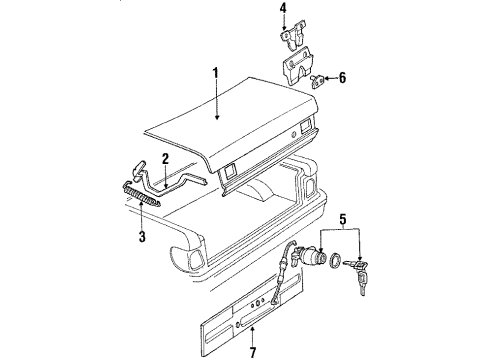 1992 Audi V8 Quattro Trunk