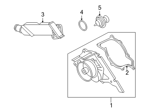 2004 Audi A8 Quattro Water Pump