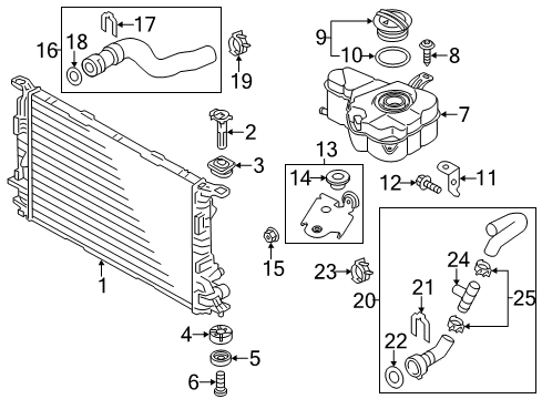 2011 Audi A8 Quattro Radiator & Components