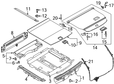 2023 Audi RS Q8 Interior Trim - Rear Body