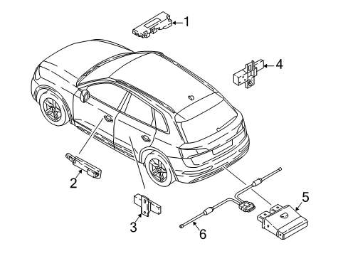 2022 Audi Q5 Keyless Entry Components