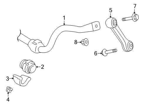 2020 Audi S5 Stabilizer Bar & Components - Front Diagram 1