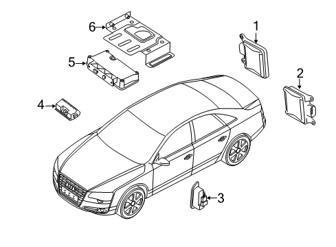 2015 Audi A8 Quattro Lane Departure Warning Diagram 1