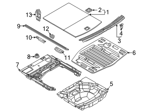 2023 Audi RS6 Avant Interior Trim - Rear Body Diagram 2