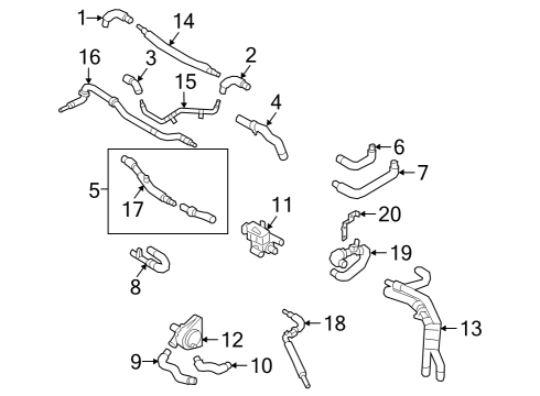 2024 Audi Q8 e-tron Hoses, Lines & Pipes Diagram 2