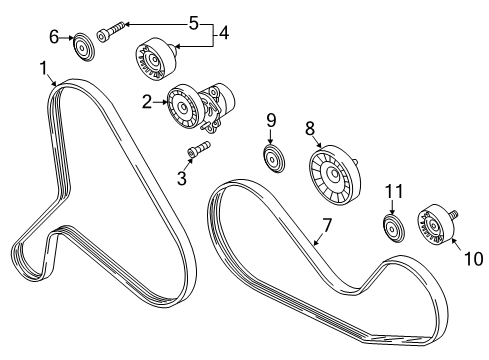 2021 Audi S4 Belts & Pulleys