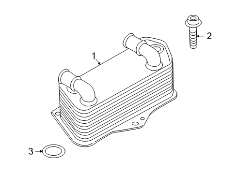 2010 Audi TT Quattro Trans Oil Cooler