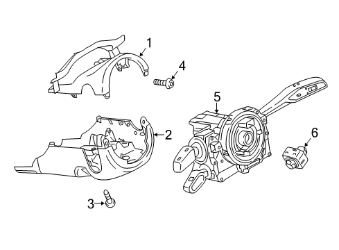 2022 Audi Q5 Shroud, Switches & Levers