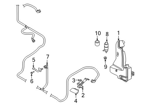 2022 Audi e-tron Quattro Washer Components