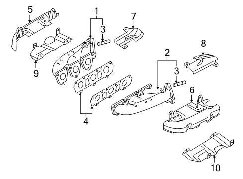 2007 Audi A4 Quattro Exhaust Manifold