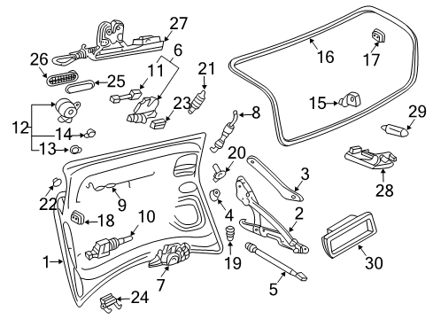 1998 Audi A6 Quattro Trunk