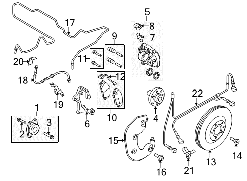 2010 Audi Q5 Brake Components