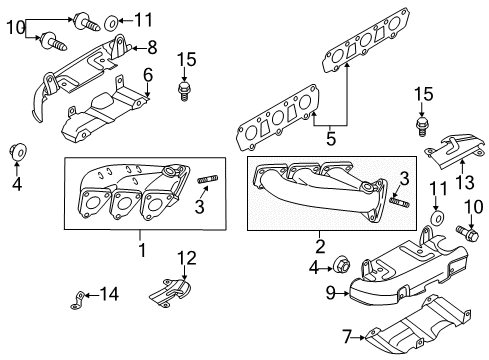 2010 Audi Q5 Exhaust Manifold