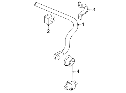 2004 Audi A4 Rear Suspension, Control Arm Diagram 2