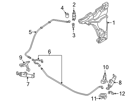 2022 Audi RS5 Washer Components