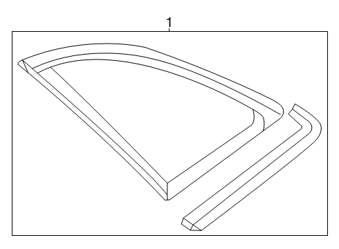 2022 Audi Q3 Glass & Hardware - Quarter Panel